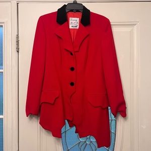 Moschino Cheap Chic Vintage Red Equestrian Jacket